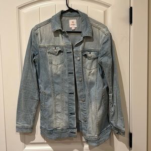 Lularoe stretchy light denim long jacket